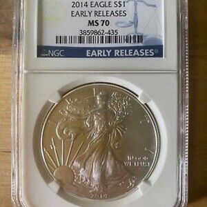2014 Silver Eagle MS70, Early Release